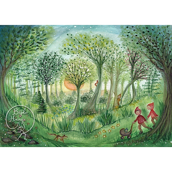 Bijdehansje kaart Forest