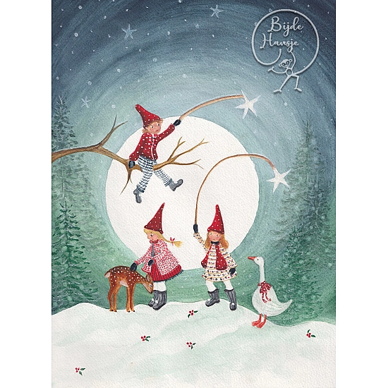 Bijdehansje kaart Gnome Children