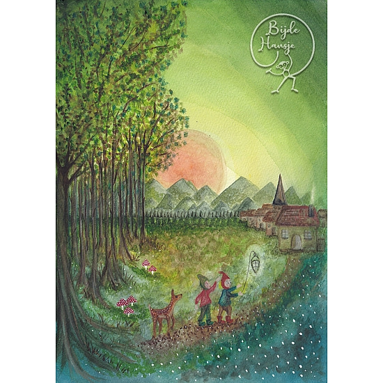 Bijdehansje kaart Gnomes Forest