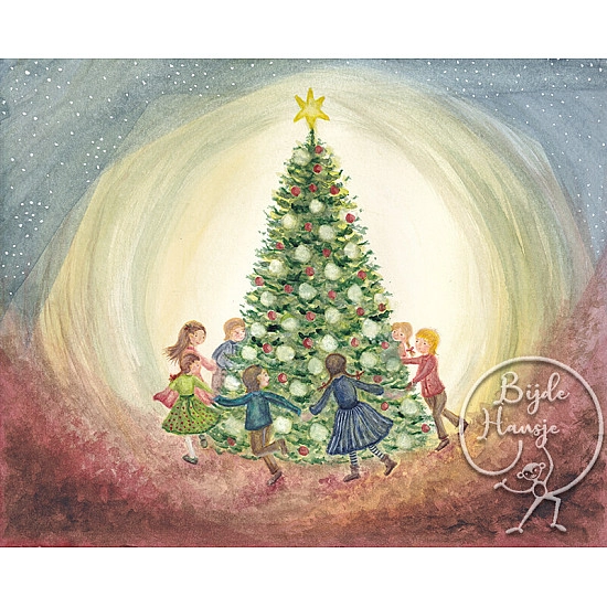 Bijdehansje kaart Christmas Tree