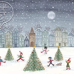 Card Christmas Skating