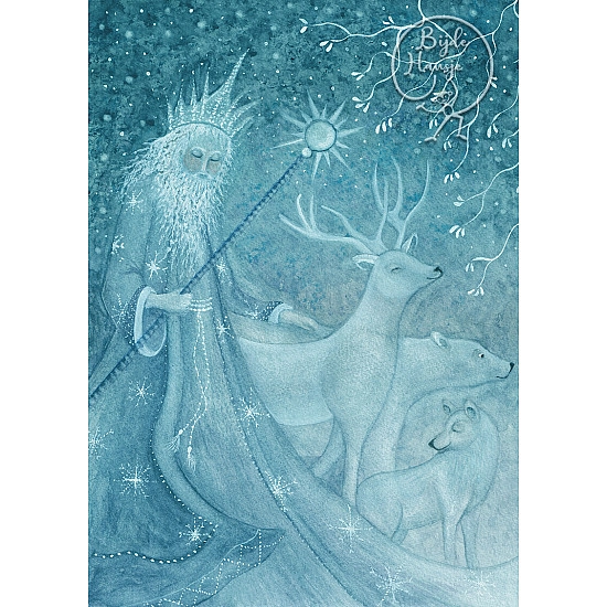 Bijdehansje kaart King Winter