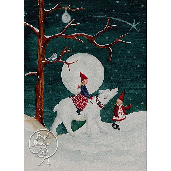 Bijdehansje kaart Polar Children