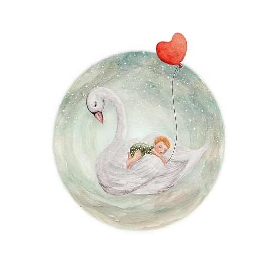 Bijdehansje kaart Lullababy emerald