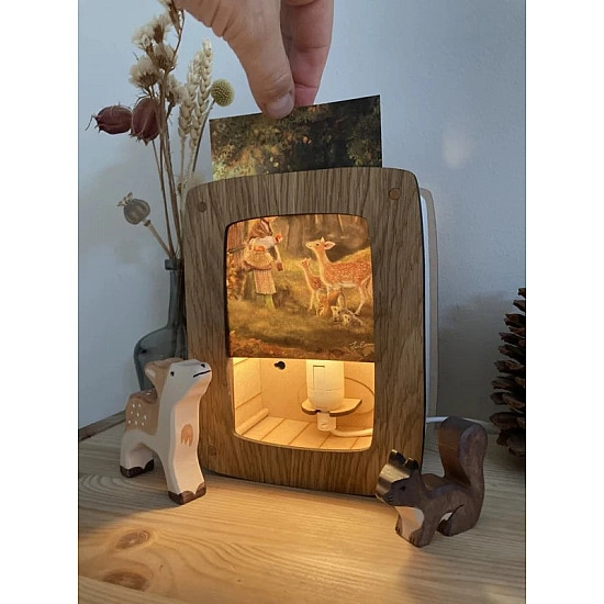 Kaartenlamp Eik | Luxe uitvoering