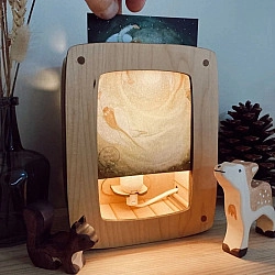 Kaartenlamp Esdoorn | Luxe uitvoering