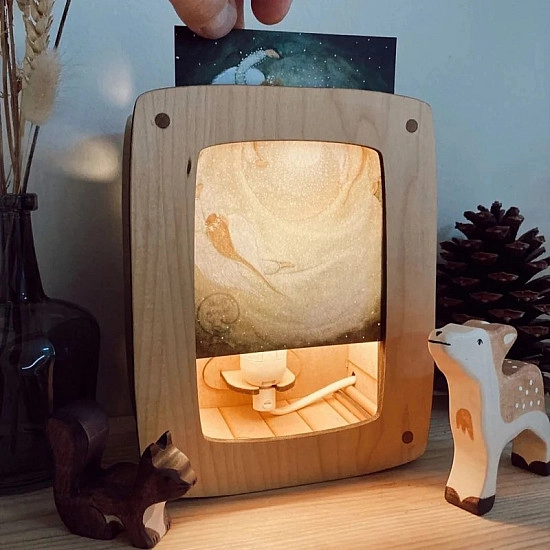 Kaartenlamp Esdoorn | Luxe uitvoering