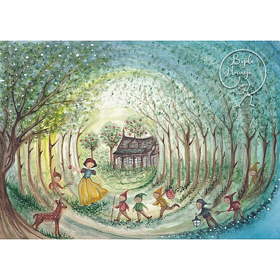 Bijdehansje kaart Snow White