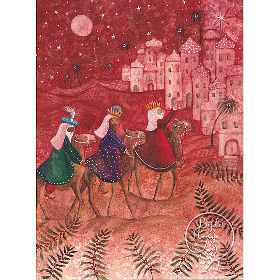 Bijdehansje kaart Three Kings