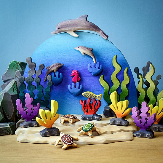 Bumbu toys Oceaan water,  zeebodem, schelpen - Set