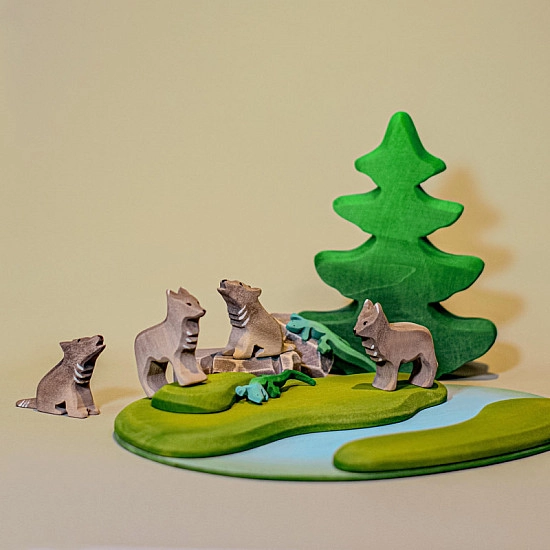 Bumbu Toys Wolf welp zittend