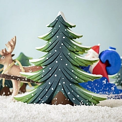 Sneeuw dennenbomen - SET