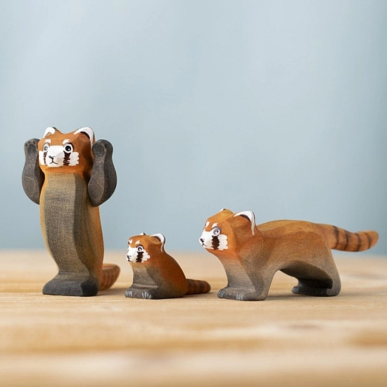 Bumbu Toys Rode Panda Familie - SET