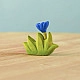 Bumbu Toys Gras met blauw bloemetje klein