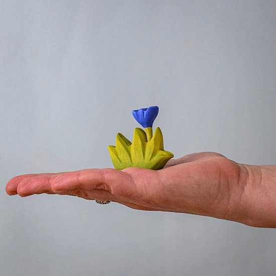 Bumbu Toys Gras met blauw bloemetje klein