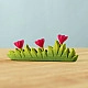 Bumbu Toys Gras met roze bloemetjes groot