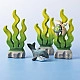 Bumbu Toys Blauwe Vinvis Familie - SET