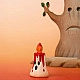 Bumbu Toys Steker Magische kaars rood