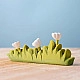 Bumbu Toys Gras met witte bloemetjes groot 