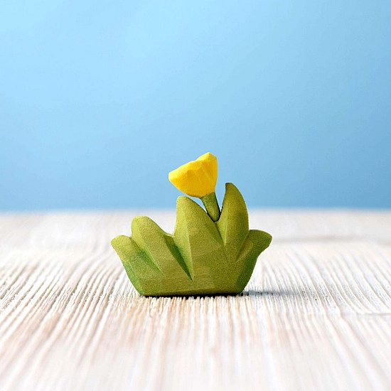 Bumbu Toys Gras met geel bloemetje klein
