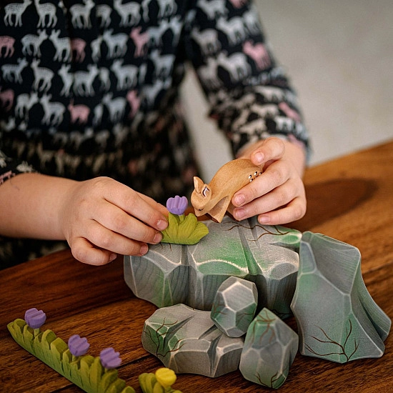 Bumbu Toys Rotsblokken met mos