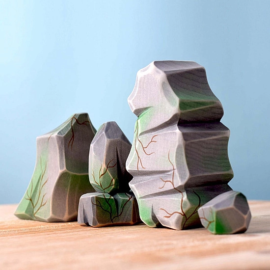 Bumbu Toys Rotsblokken met mos