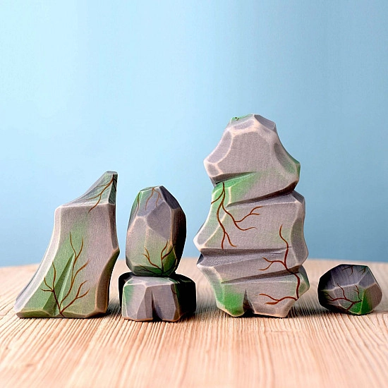 Bumbu Toys Rotsblokken met mos