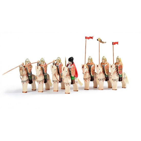 Bumbu Toys Michael de Dappere met paard - SET