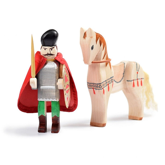 Bumbu Toys Michael de Dappere met paard - SET