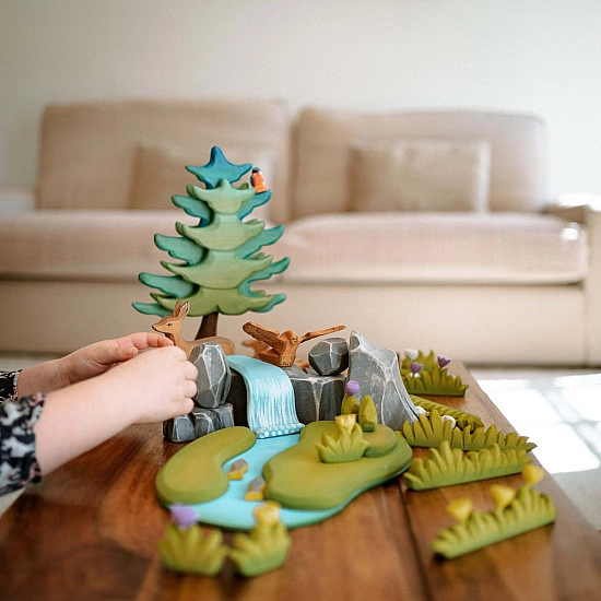 Bumbu Toys Waterval met rotsblokken en rivier - SET