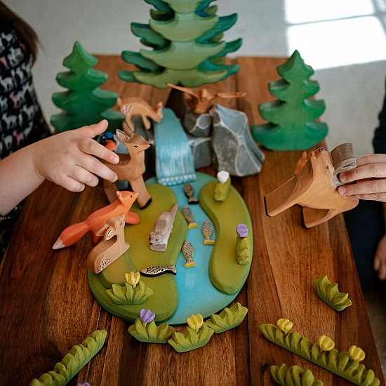 Bumbu Toys Waterval met rotsblokken en rivier - SET