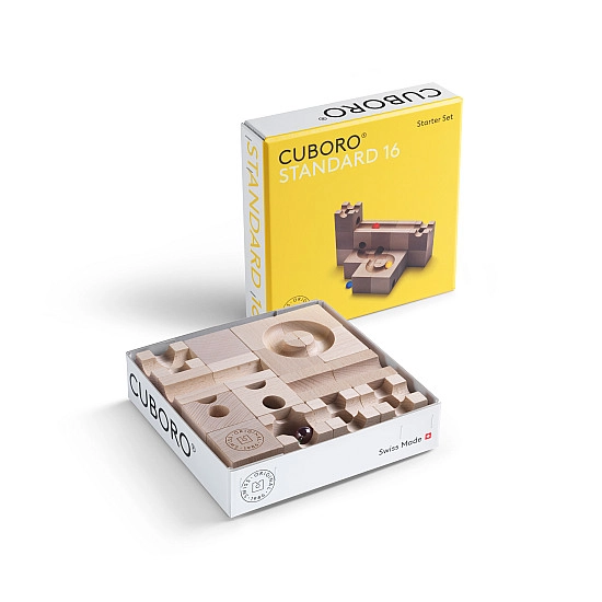 Cuboro Knikkerbaan Standaard - 16 delig