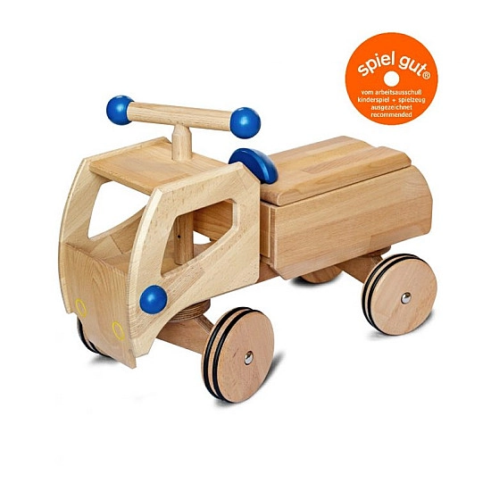 Dynamiko loopwagen vrachtwagen blauw Dynamiko loopwagen vrachtwagen blauw