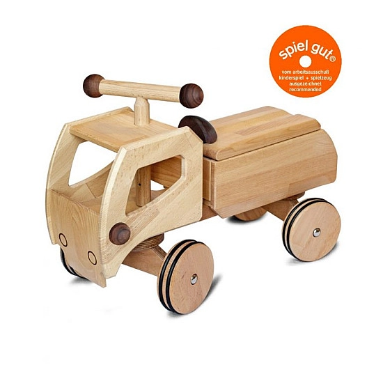 Dynamiko loopwagen vrachtwagen met notenhout Dynamiko loopwagen vrachtwagen met notenhout