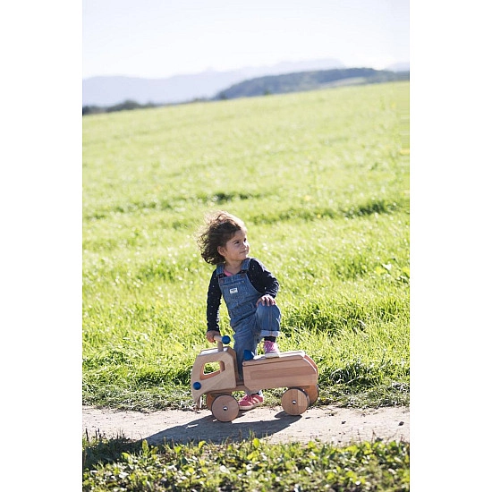 Dynamiko loopwagen vrachtwagen blauw Dynamiko loopwagen vrachtwagen blauw