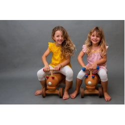 Loopwagen rups rood/groen