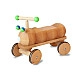 Dynamiko houten loopwagen rups groen/blauw 