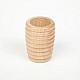 Grapat 6 Grote houten honingraatbekers naturel