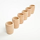 Grapat 6 Grote houten honingraatbekers naturel