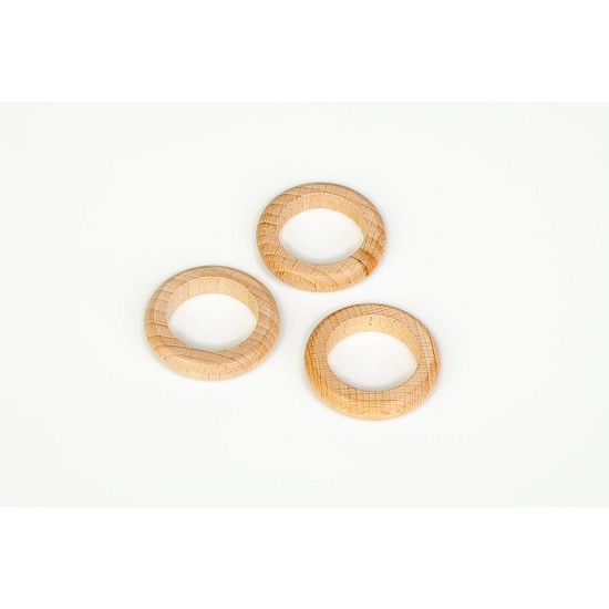 Grapat 3 Houten ringen naturel