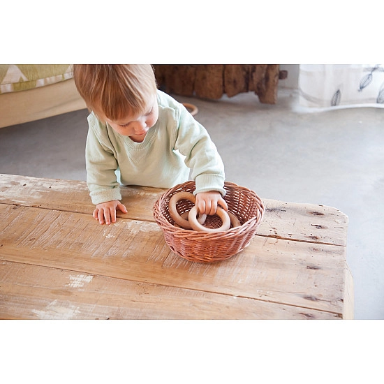 Grapat 3 Kleine houten hoepels naturel