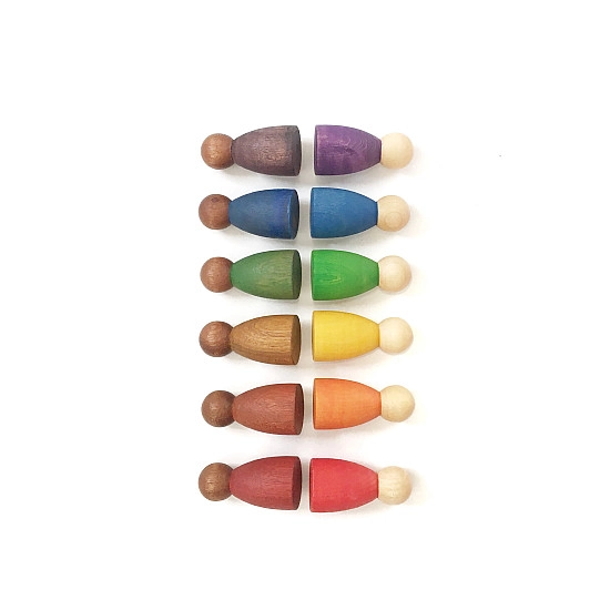 Grapat 3 donkere Nins (warme kleuren) 