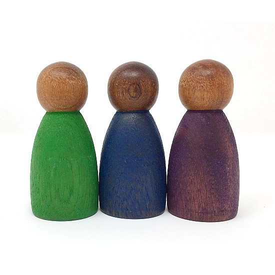 Grapat 3 donkere Nins (koele kleuren)
