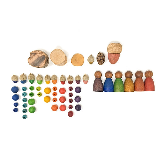 Grapat 3 donkere Nins (warme kleuren) 