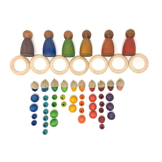 Grapat 3 donkere Nins (warme kleuren) 
