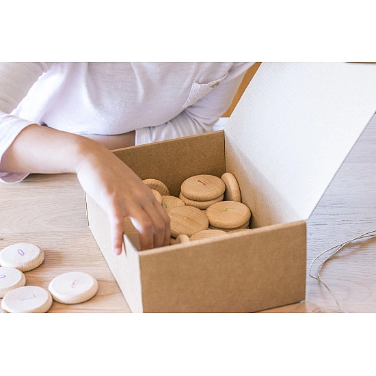 Grapat Munten met cijfers 