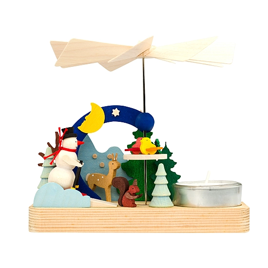 Graupner Theelichtpiramide sneeuwpop