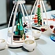 Theelichtpiramide sneeuwpop 28 cm | 4 kaarsjes