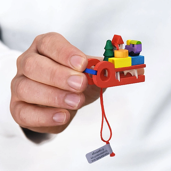 Graupner Holzminiaturen adventskalender met 24 houten kersthangers