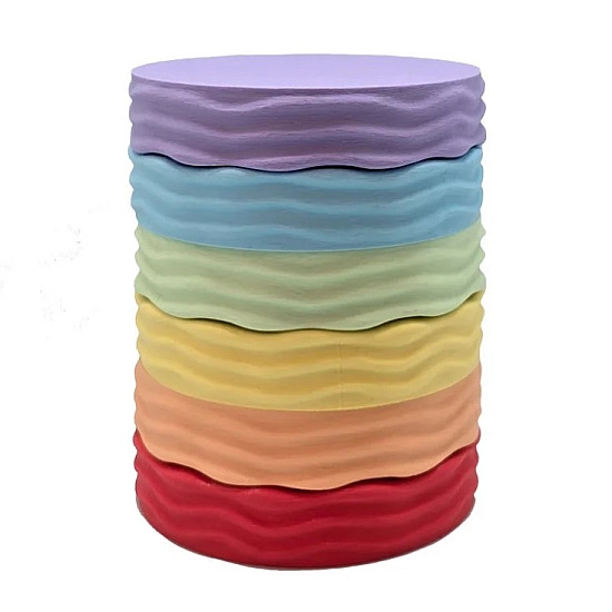 Grennn x Little Botanic label Waves Basis Speelset Pastel